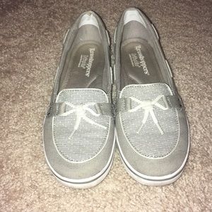 Grasshoppers gray slip-on shoes!